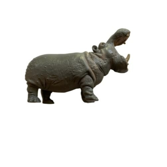 Schleich Hippo Hippopotamus 1996 Model Vintage Animal Toy Germany - Picture 3 of 4